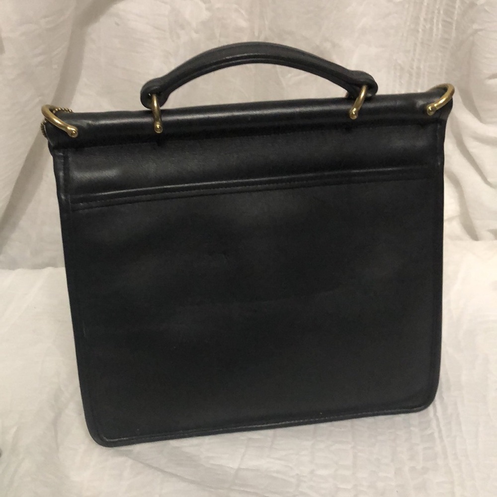 Coach Vintage Willis 9927 Blue/ Black Satchel - Picture 6 of 16